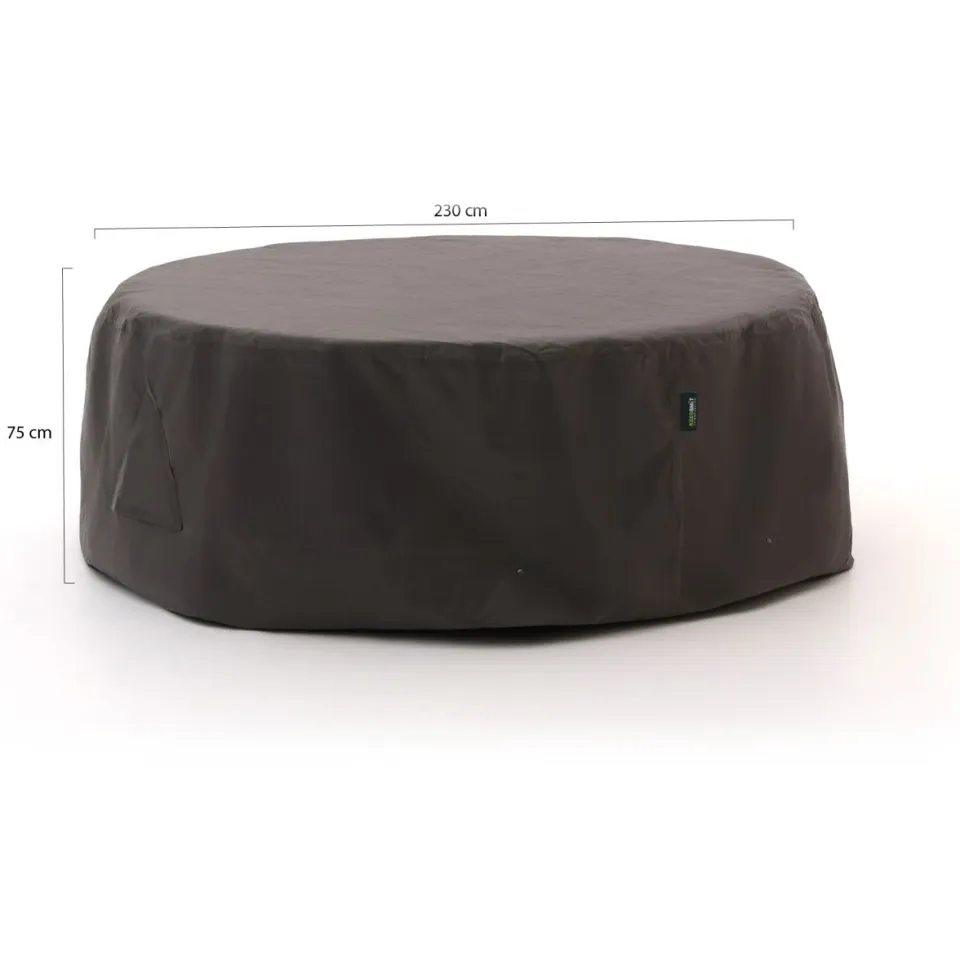 Kees Smit Collectie Kees Smit Tuinmeubelhoes diningset ø 230 (h: 75cm) grijs, foto 2