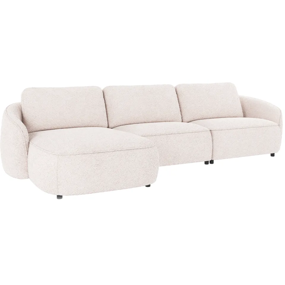 Rowico Home Norris gestoffeerde 4-zits hoekbank wit - links - 319 cm, foto 3