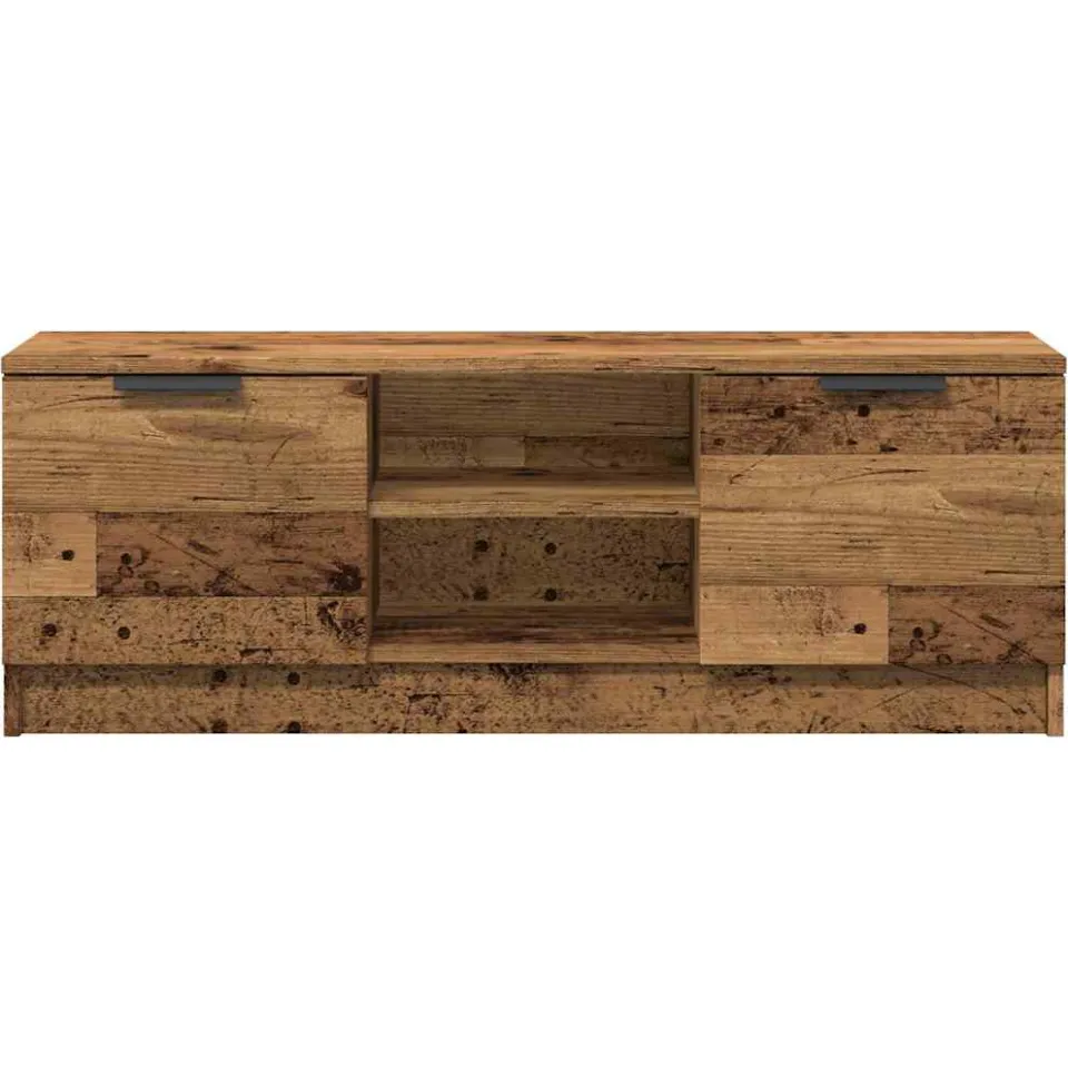 vidaXL Tv-meubel 102x35x36,5 cm bewerkt hout oud houtkleurig bruin, foto 4