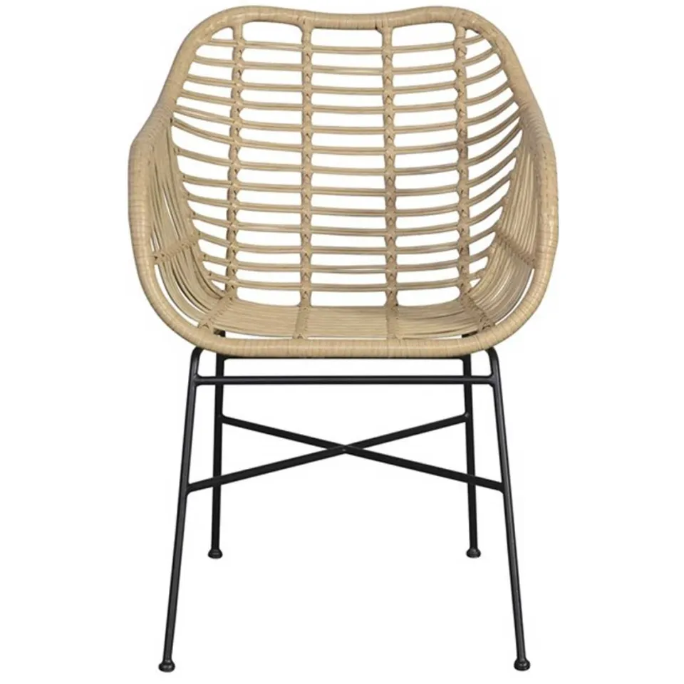 Lisomme Dax rotan tuinstoel naturel Bruin