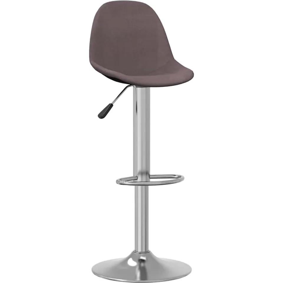 vidaXL Barkrukken 2 st stof taupe, foto 2
