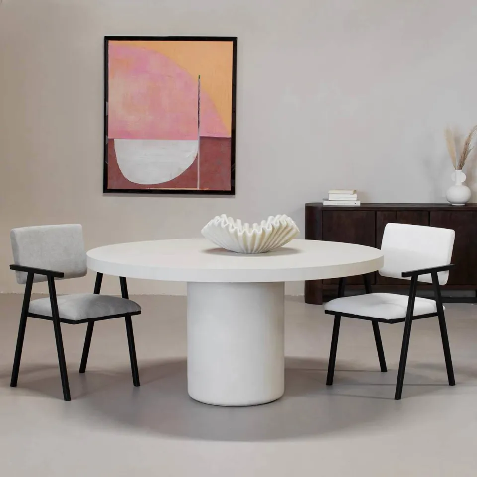 Giga Meubel Eettafel Eden - Rond - Composiet - 150cm, foto 5