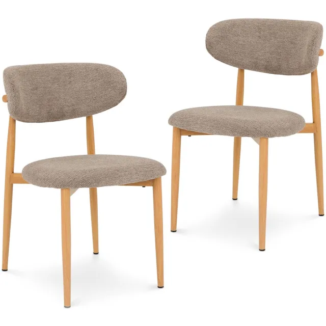 IDIMEX Eetkamerstoelen ARIEL, set van 2 – beige