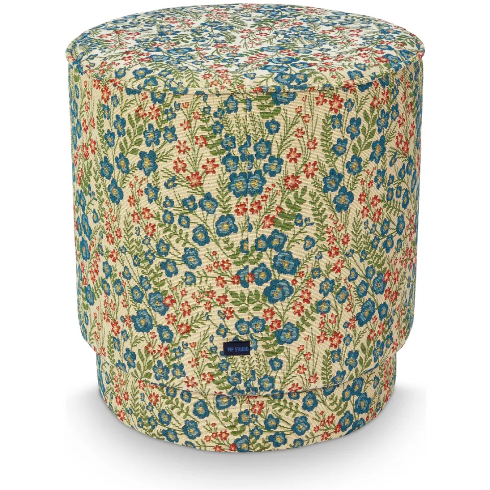 Pip Studio poef Poppy blauw, foto 4