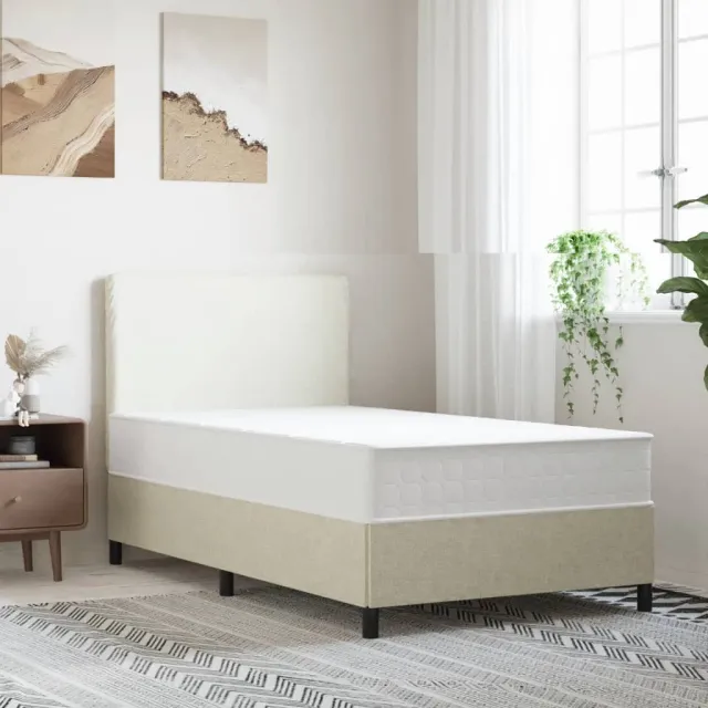 vidaXL Pocketveringmatras middelhard-hard 100x200 cm wit