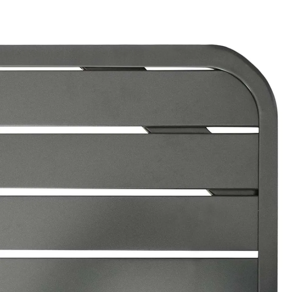vidaXL Tuintafel 180x83x72 cm staal donkergrijs grijs, foto 4