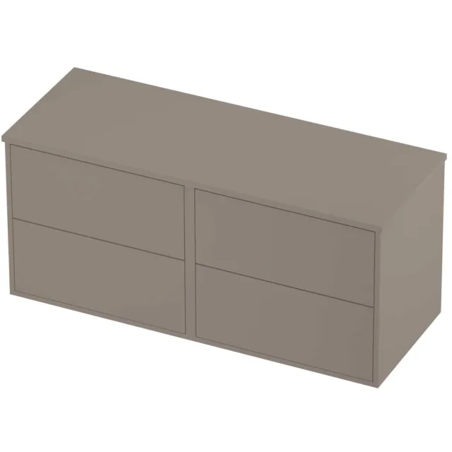 Proline Deck Badmeubelset Voor Grepen Symmetrisch Kader 120x46x54 cm Clay Beige