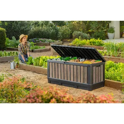 Keter Kentwood Opbergbox – Houtlook – 350l bruin, foto 2