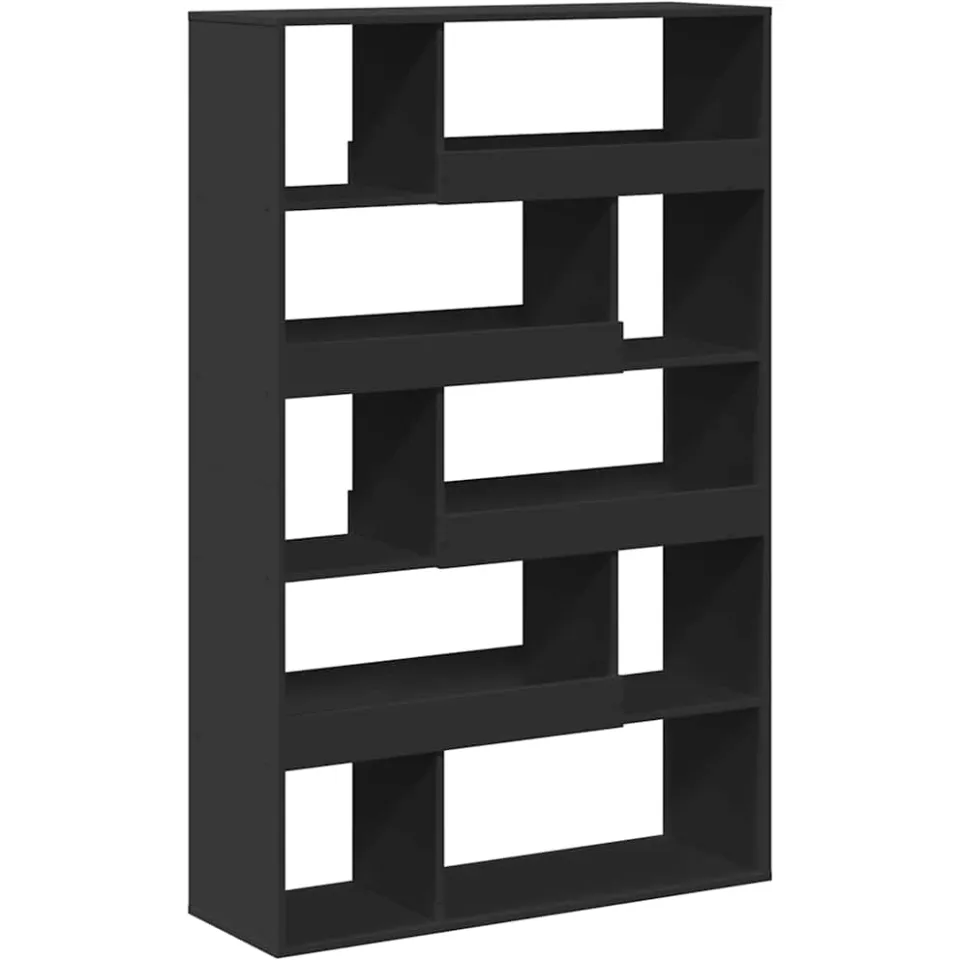 vidaXL Kamerscherm 100x33x156,5 cm bewerkt hout zwart, foto 3