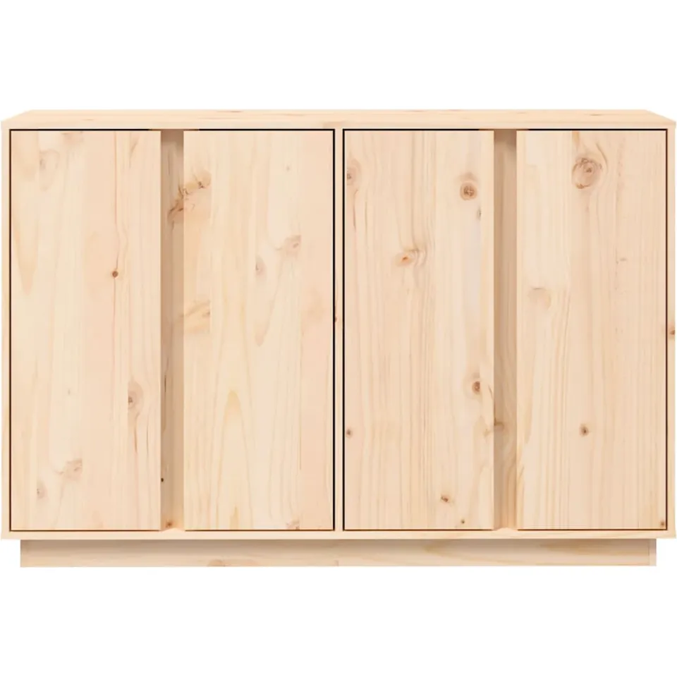 vidaXL Dressoir 120x35x80 cm massief grenenhout bruin, foto 4