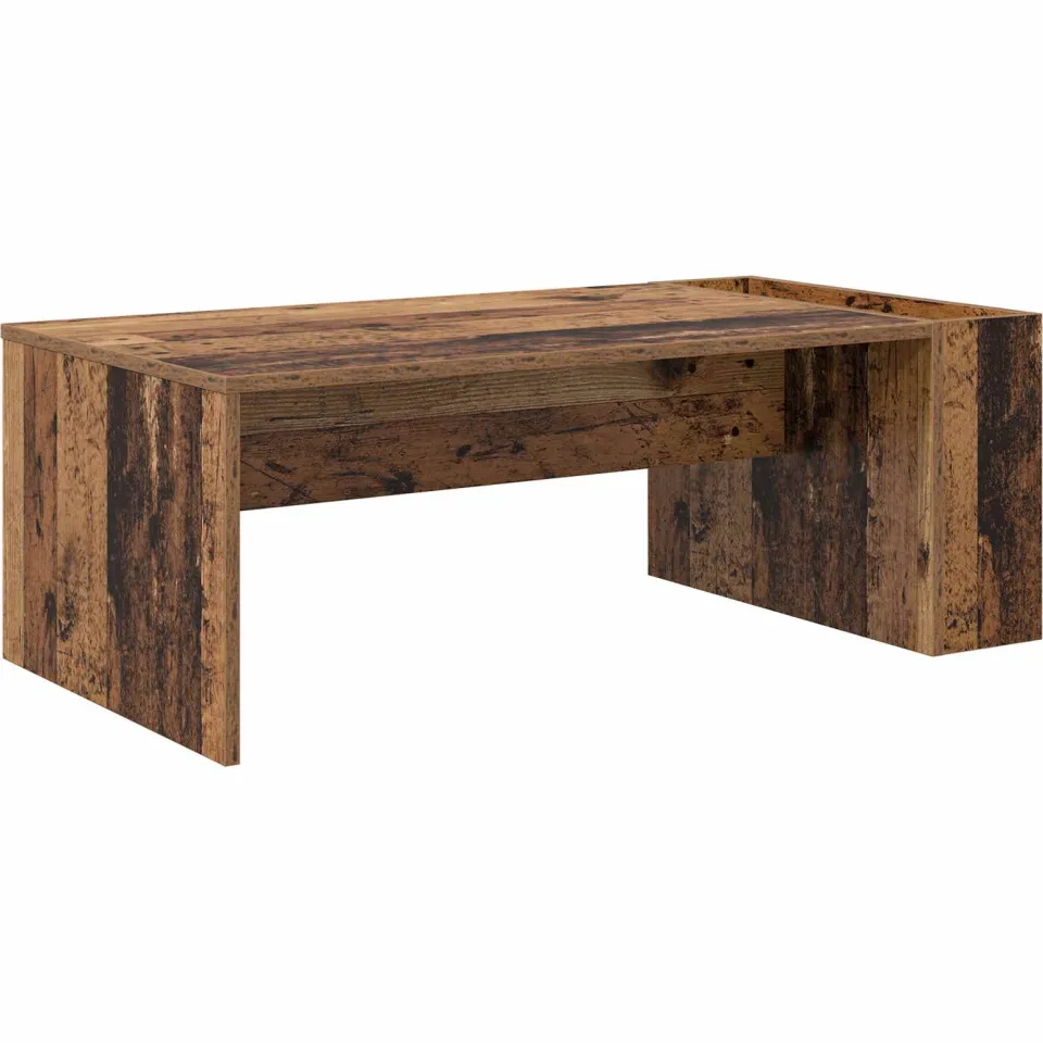 vidaXL Salontafel Oudhout 95 x 50 x 34 cm Bewerkt hout bruin, foto 3