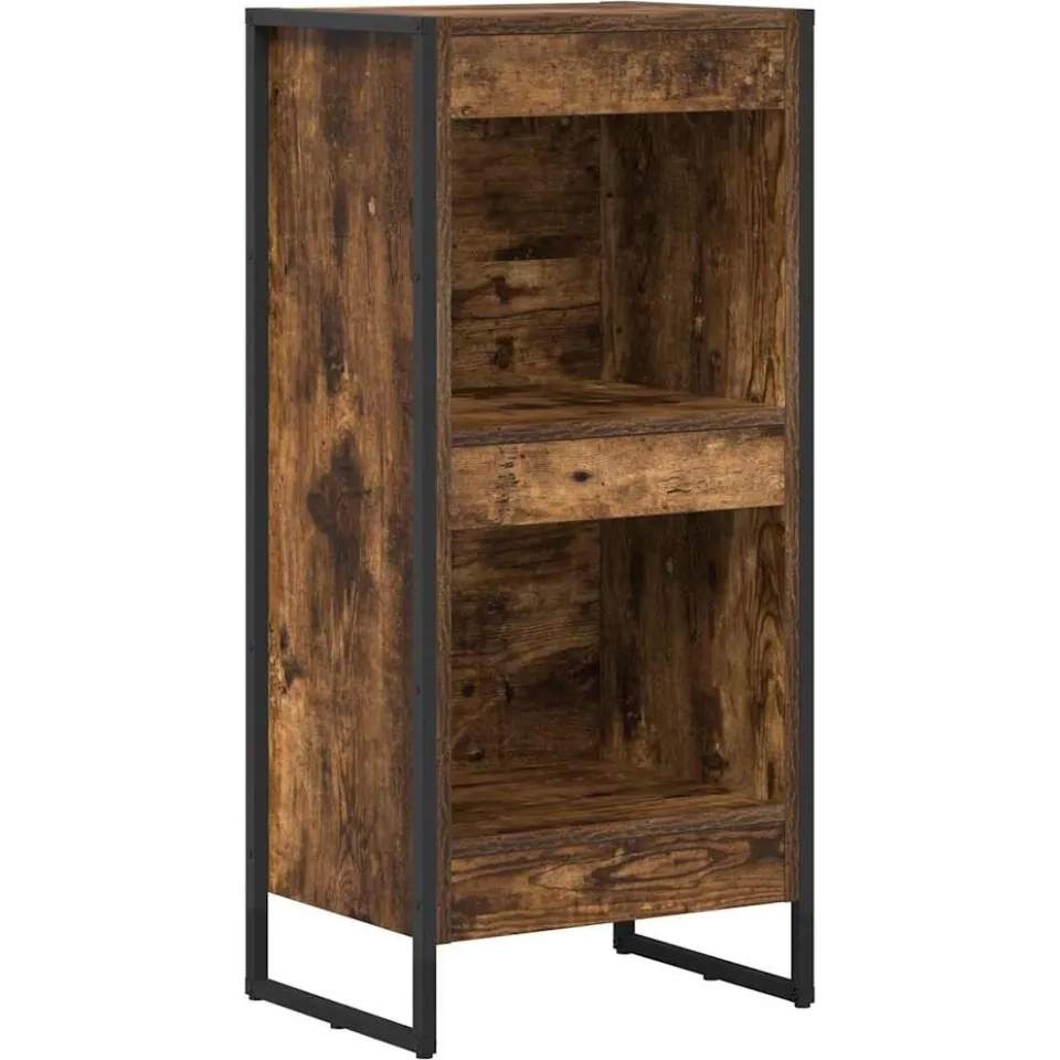 vidaXL Boekenkast 40 x 30 x 86,5 cm Bewerkt hout Rook Eik bruin, foto 3