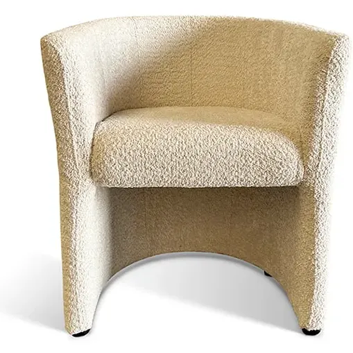 fauteuil Steven ecru teddy Wit