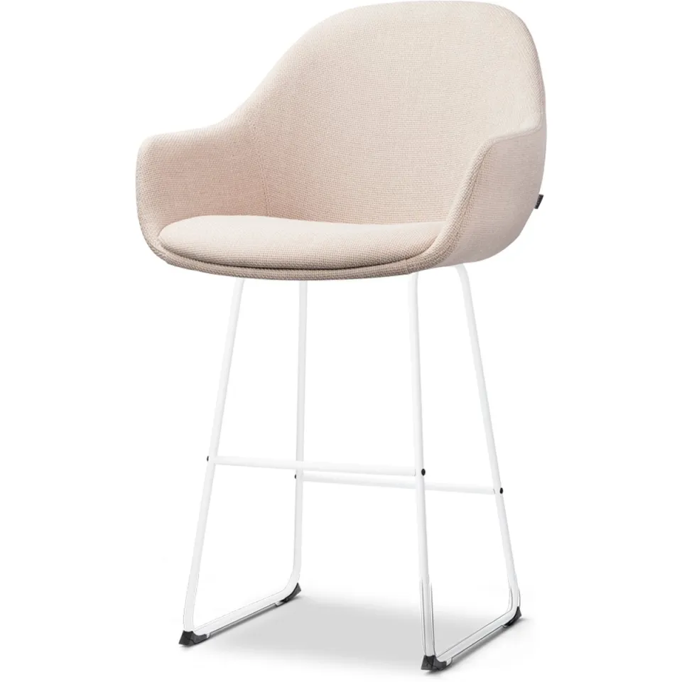 Nolon Nino-Mae barkruk beige - wit onderstel - 65 cm, foto 2