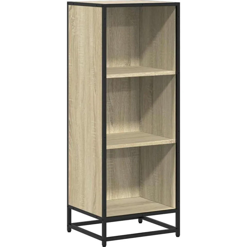 vidaXL Boekenkast 40x35x107,5 cm bewerkt hout sonoma eikenkleurig, foto 3