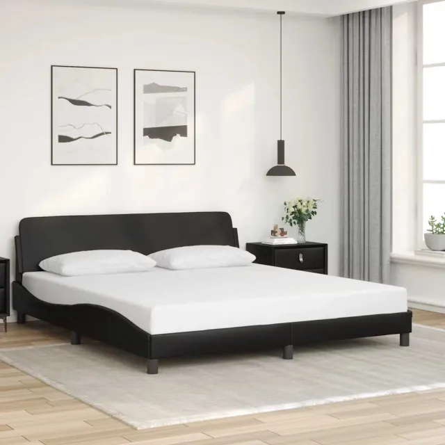vidaXL Bedframe "Dover" kunstleer zwart 180x200 cm