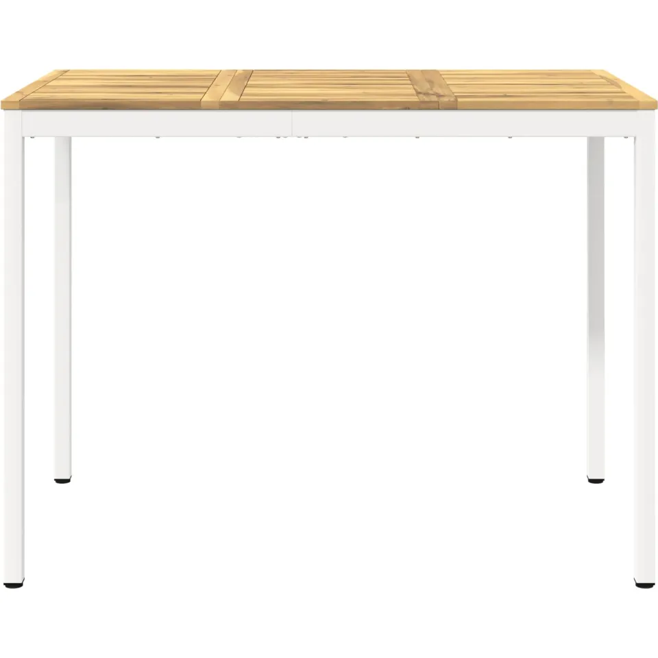 vidaXL Tuinbar Tafel NAARDEN Witgewassen 141 x 80,5 x 105 cm Bruin