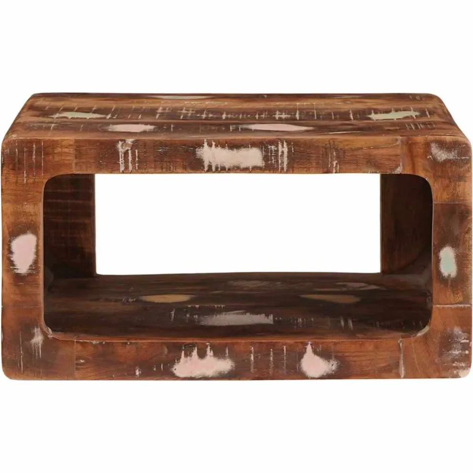 vidaXL Nachtkastje Bruin 45 x 30 x 24 cm Massief Gerecycled Hout, foto 3