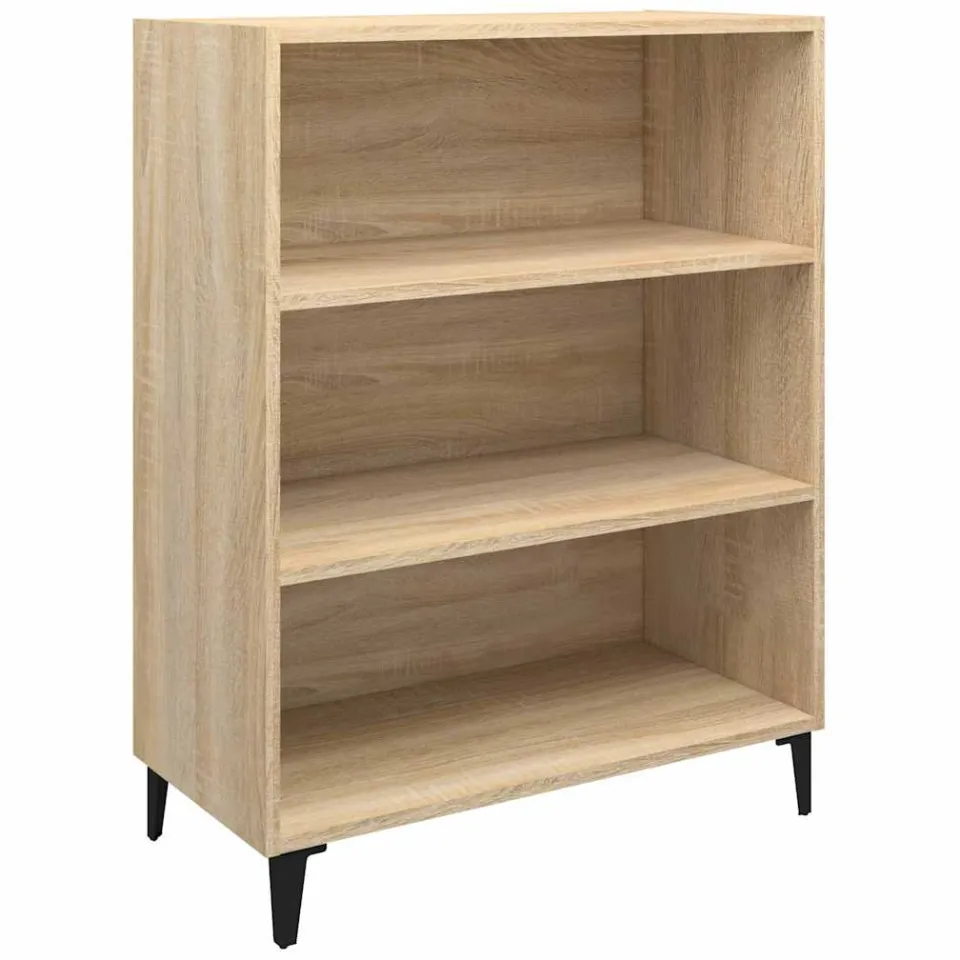 vidaXL Dressoir 69,5x32,5x90 cm bewerkt hout sonoma eikenkleurig Bruin