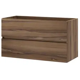 Tiger Wastafelonderkast Condo 100cm - Walnoot Mat - Met 2 Lades