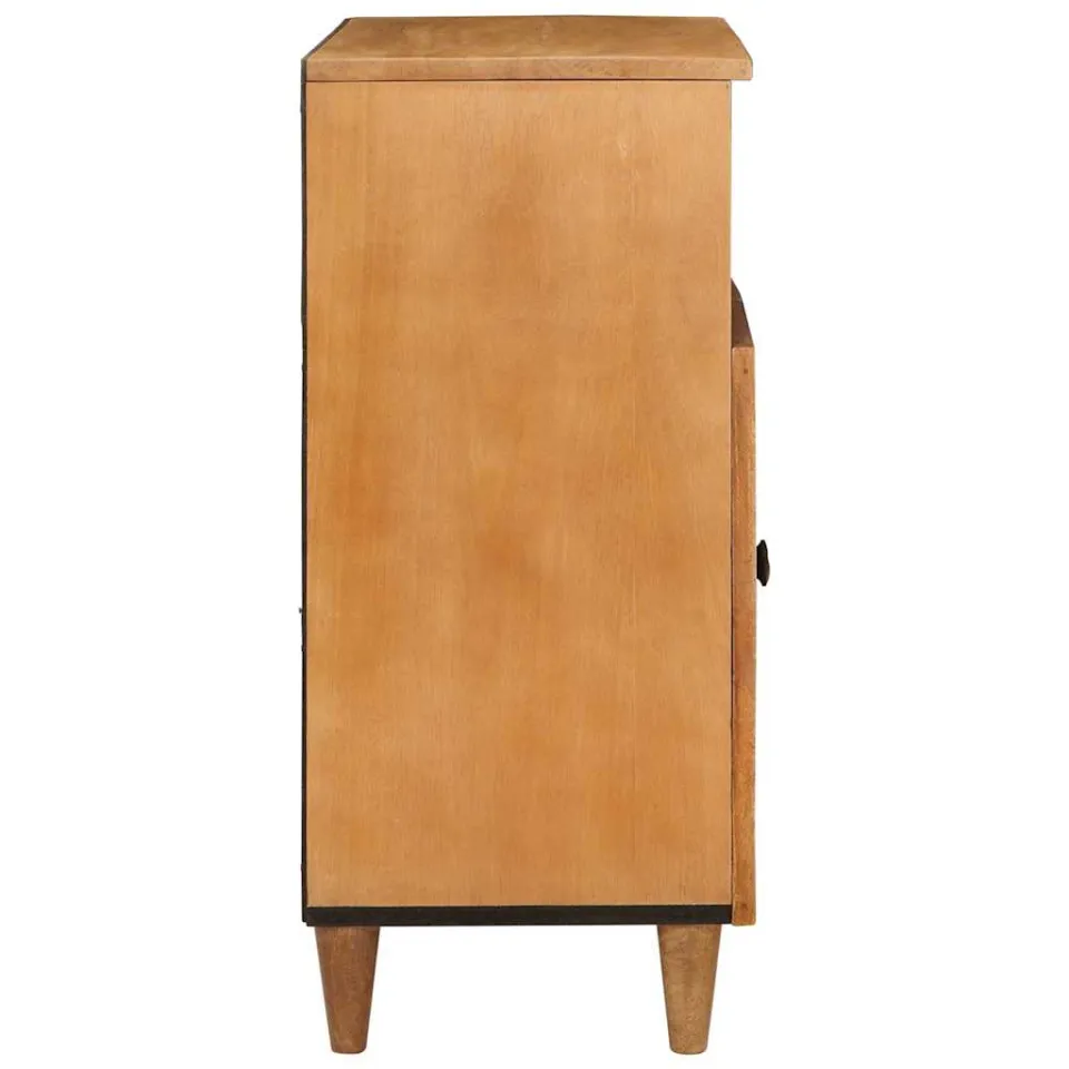 vidaXL Dressoir 60 x 33 x 75 cm Massief Mango Hout bruin, foto 4