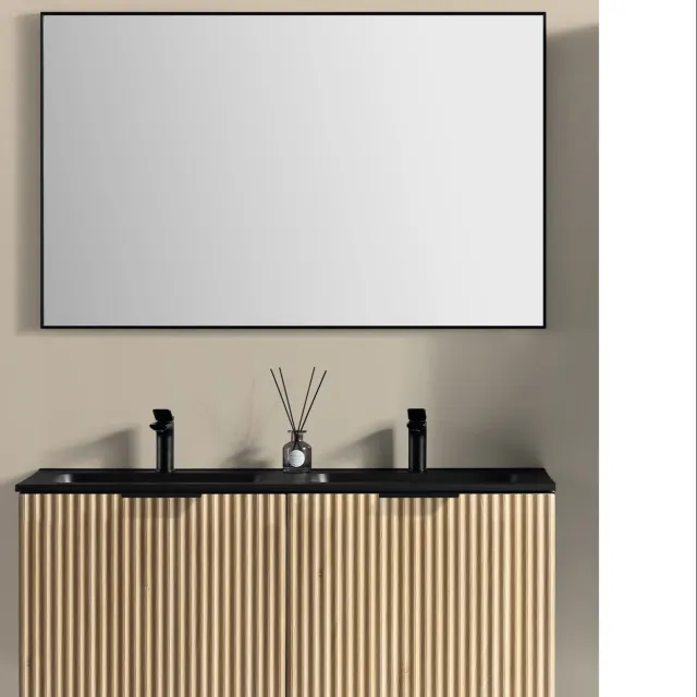 Boss & Wessing Bella badmeubelset naturel eiken mat zwart