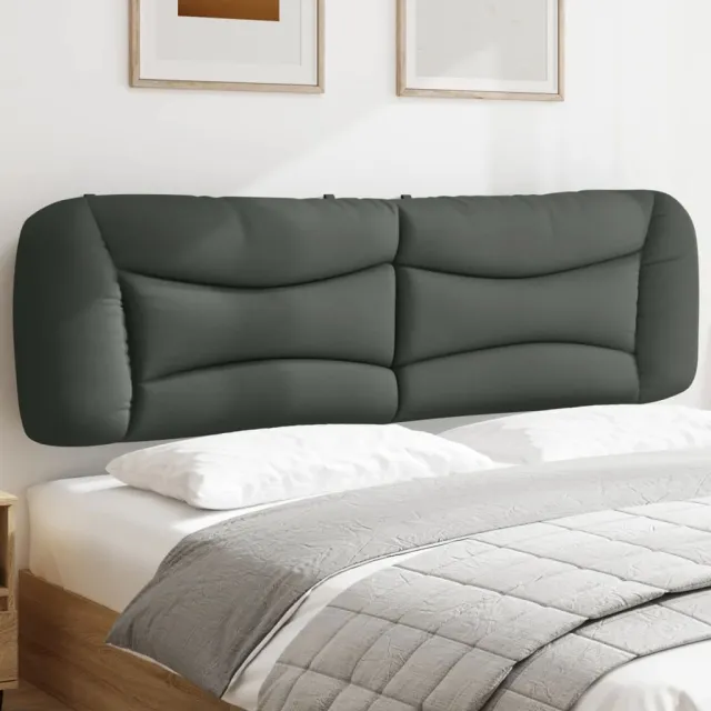 vidaXL Hoofdbordkussen "Hvar" 193 cm stof donkergrijs