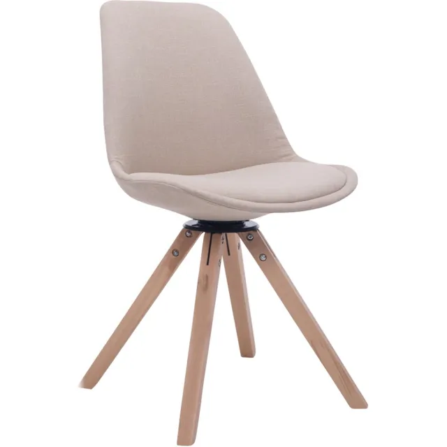 Luxe Comfort Bezoekersstoel - Stof - Crème