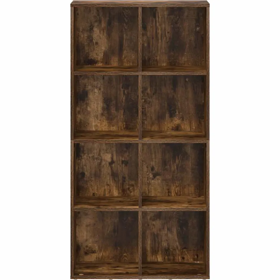 vidaXL Boekenkast 66x30x130 cm bewerkt hout gerookt eikenkleurig, foto 4