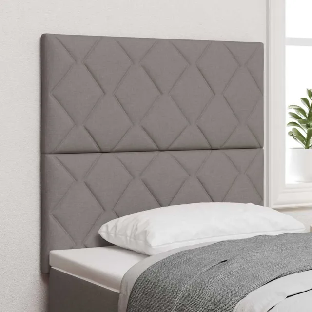 vidaXL LED Hoofdbord Taupe Stof
