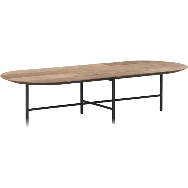 DTP Home Soho salontafel ovaal teakhout naturel - 150 x 60 x 35 cm