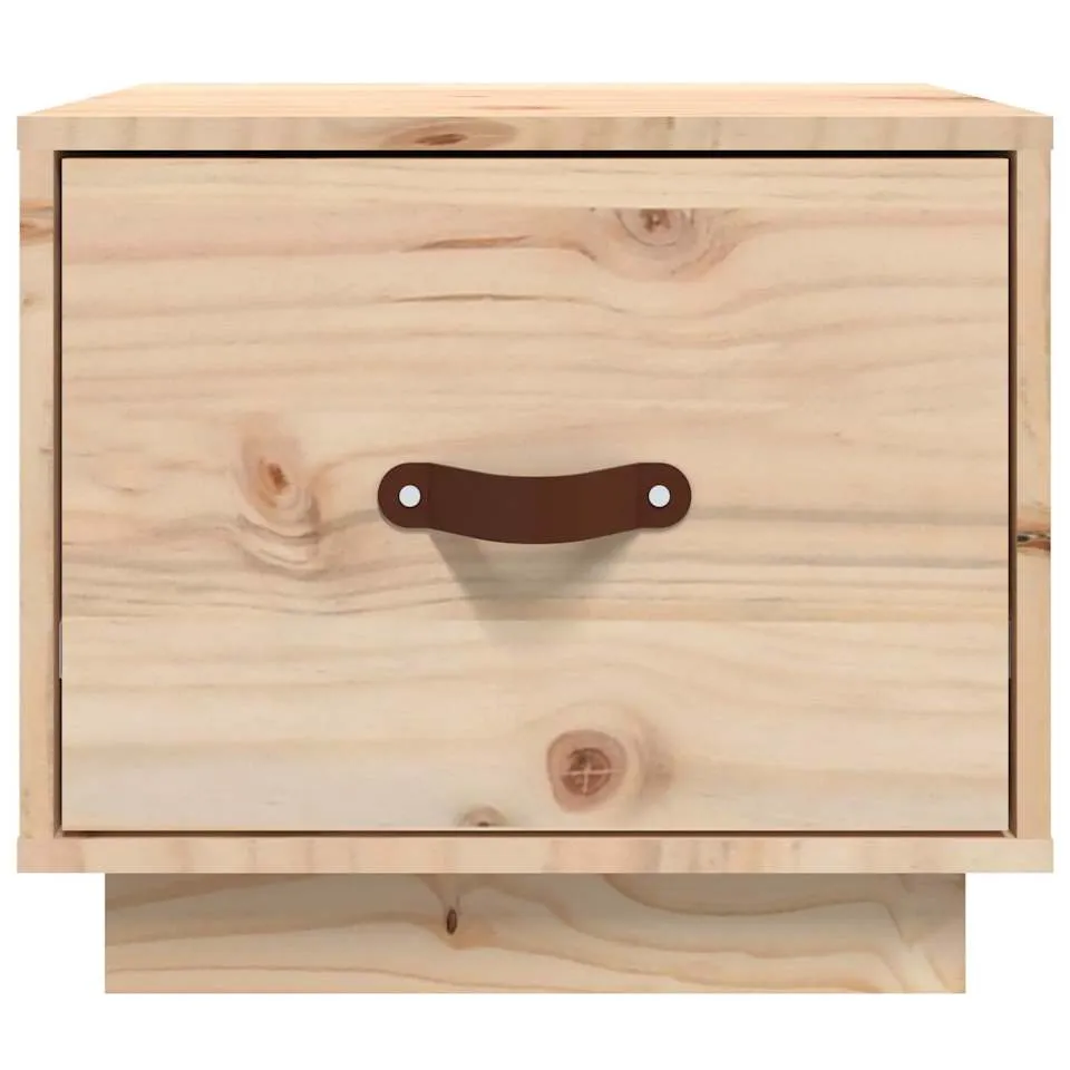 vidaXL Nachtkastje 40x34x35 cm massief grenenhout bruin, foto 4