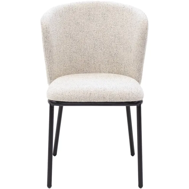 Giga Meubel Eetkamerstoel Frits - Stof - Beige - Set van 2