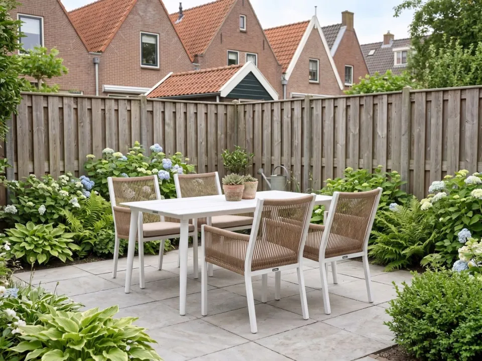 Manifesto Furniture Manifesto Rivola/Sora 160cm dining tuinset 5-delig, foto 5