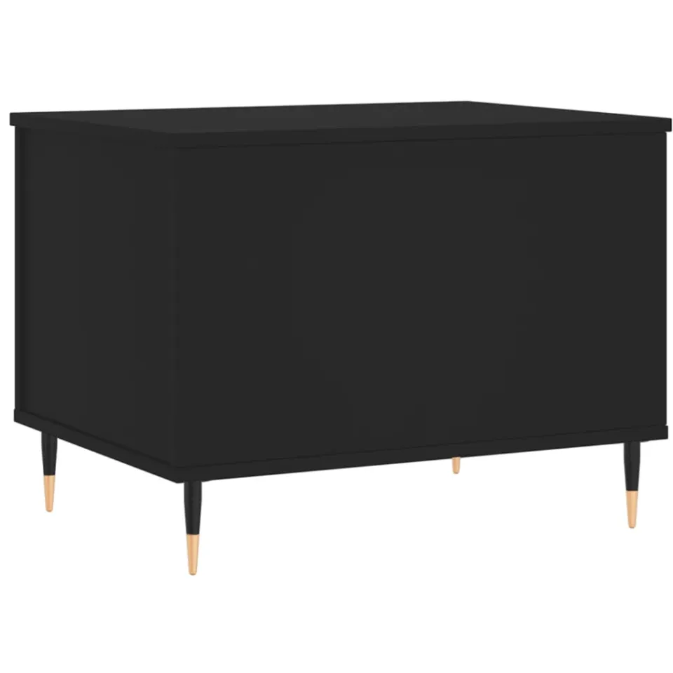 vidaXL Salontafel 60x44,5x45 cm bewerkt hout zwart, foto 4