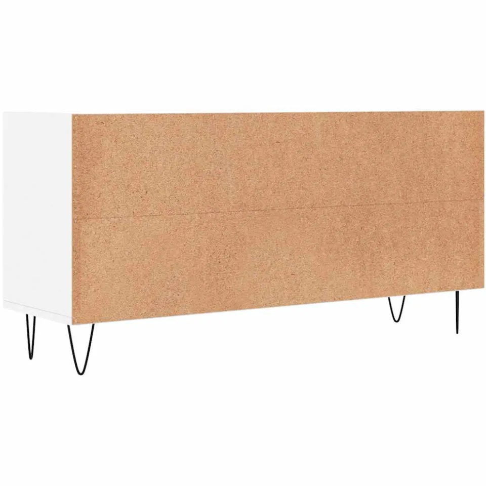vidaXL Tv-meubel 103,5x30x50 cm bewerkt hout wit, foto 4