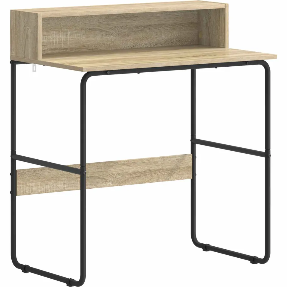 vidaXL Bureau met opbergruimte Sonoma Eiken 80 x 50 x 91 cm, foto 3