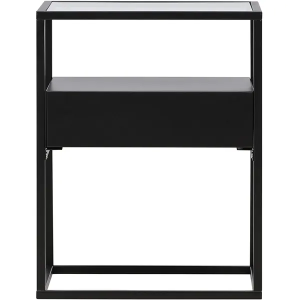 Nest living Dinand metalen bijzettafel zwart - 40 x 40 cm, foto 4