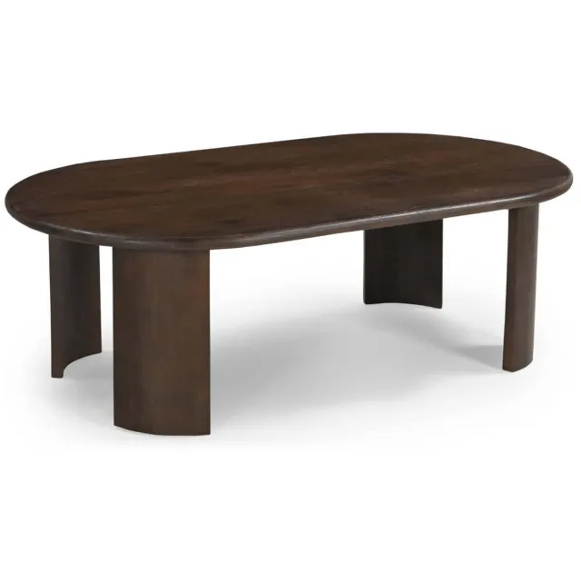 Giga Meubel Salontafel Maikel - Ovaal - Mangohout - 120cm
