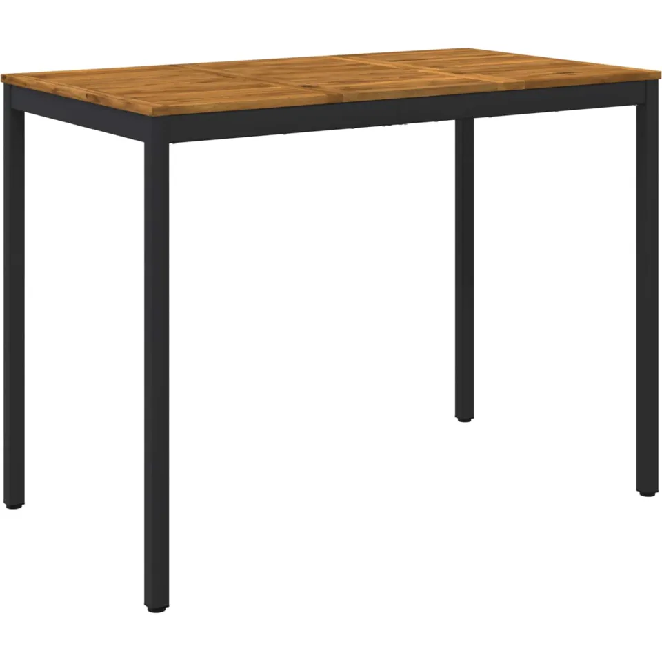 vidaXL Tuinbar Tafel NAARDEN Naturel en Zwart 141 x 80,5 x 105 cm, foto 3