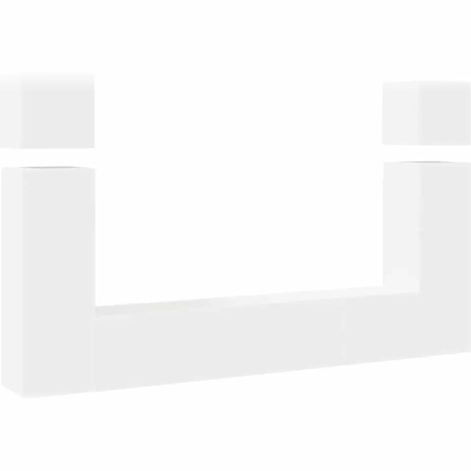 vidaXL 8-delige Tv-meubelset bewerkt hout wit