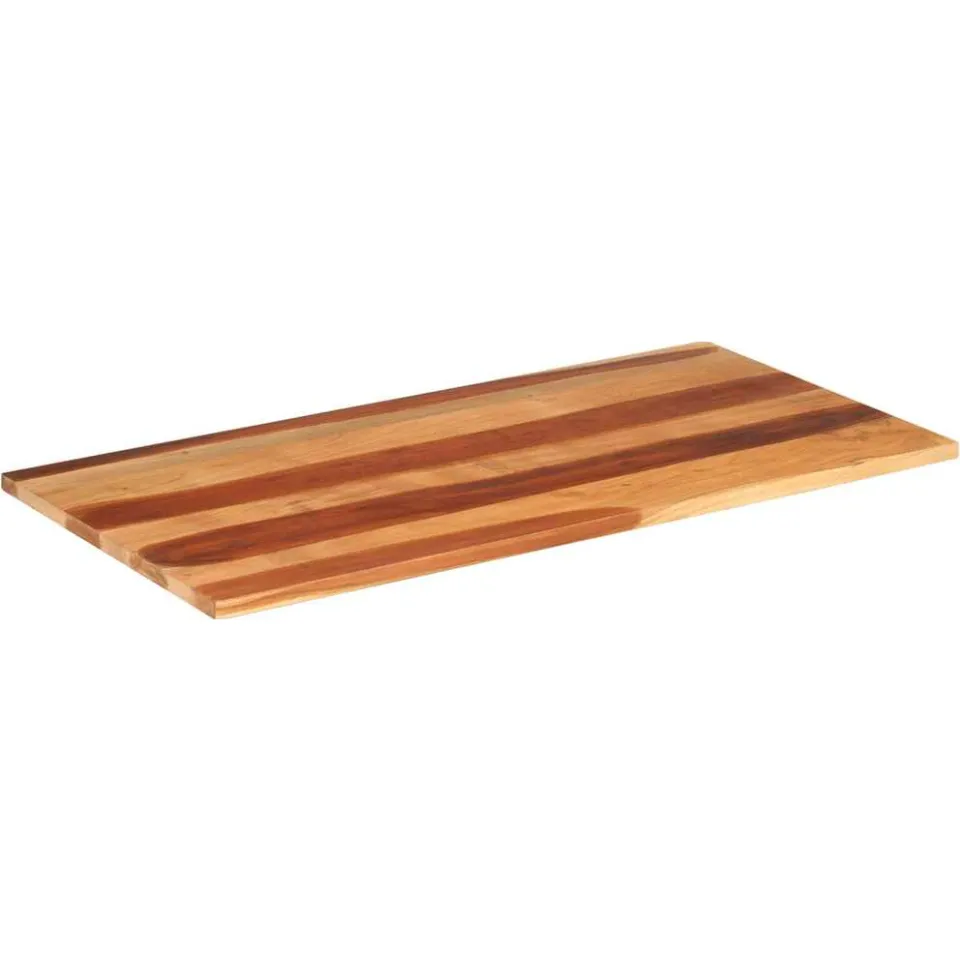 vidaXL Tafelblad 120x60x(2,5-2,7) cm massief acaciahout Bruin