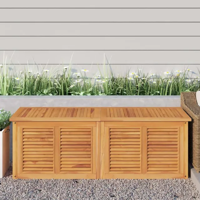 vidaXL Tuinbox met zak 150x50x55 cm massief teakhout bruin, foto 2