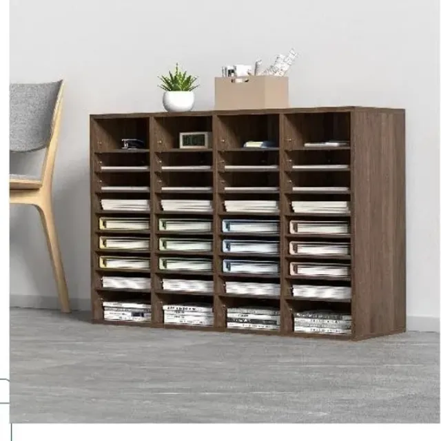 Vevor Lectuur organisator - Organizer - 100x30.5x68 cm - Boekenkast - Lectuurkast - Thuisbibliotheek Bruin