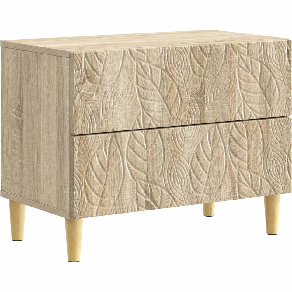 vidaXL Nachtkastje Sonoma Eiken 62 x 34,5 x 48 cm Bewerkt hout, foto 3