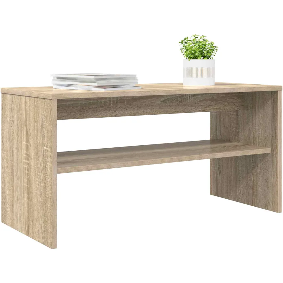 vidaXL TV-kast 80 x 35 x 40 cm Sonoma Eiken Bewerkt hout Bruin