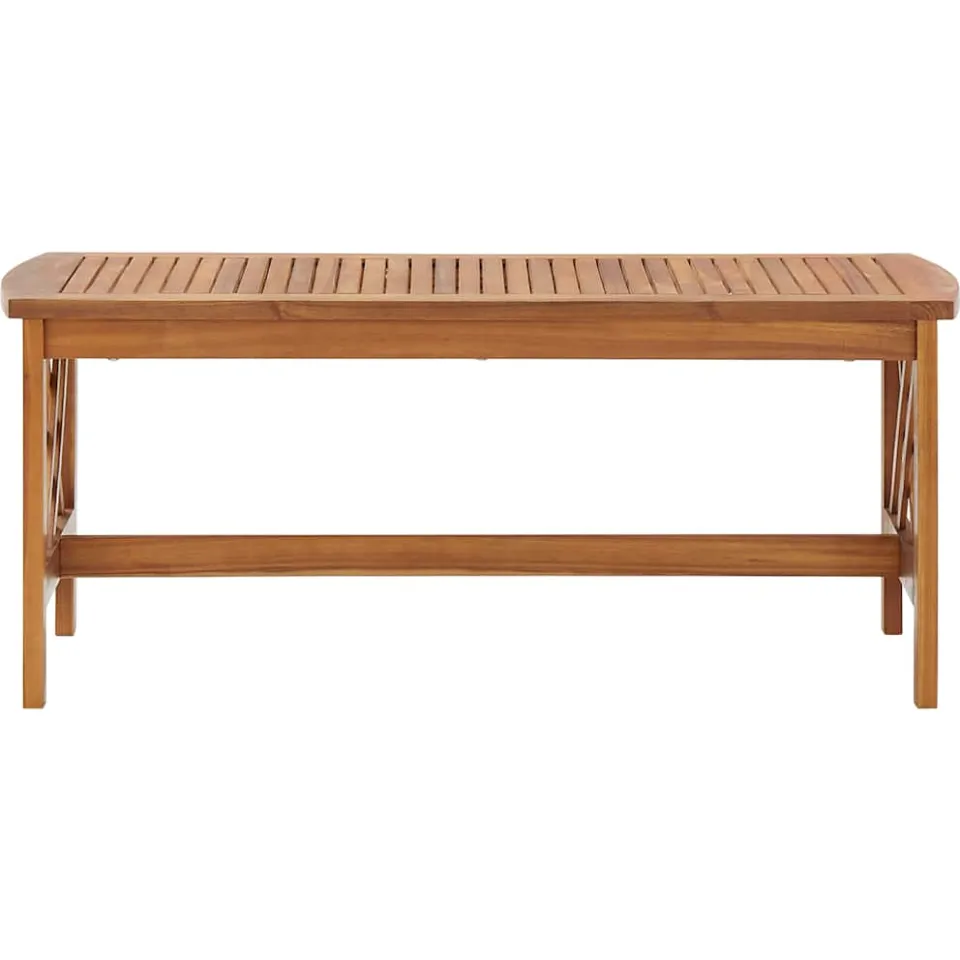 vidaXL Salontafel 102x50x43 cm massief acaciahout Bruin