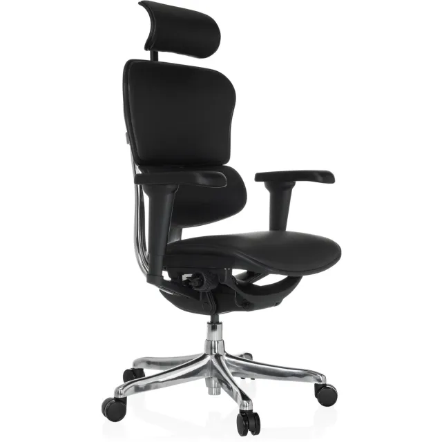 hjh office Bureaustoel / Directiestoel ERGOHUMAN ULTRA L GEN2 Leder zwart hjh OFFICE