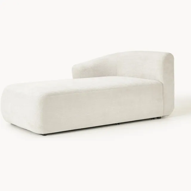Westwing Collection Hoek chaise longue module Sofia Wit