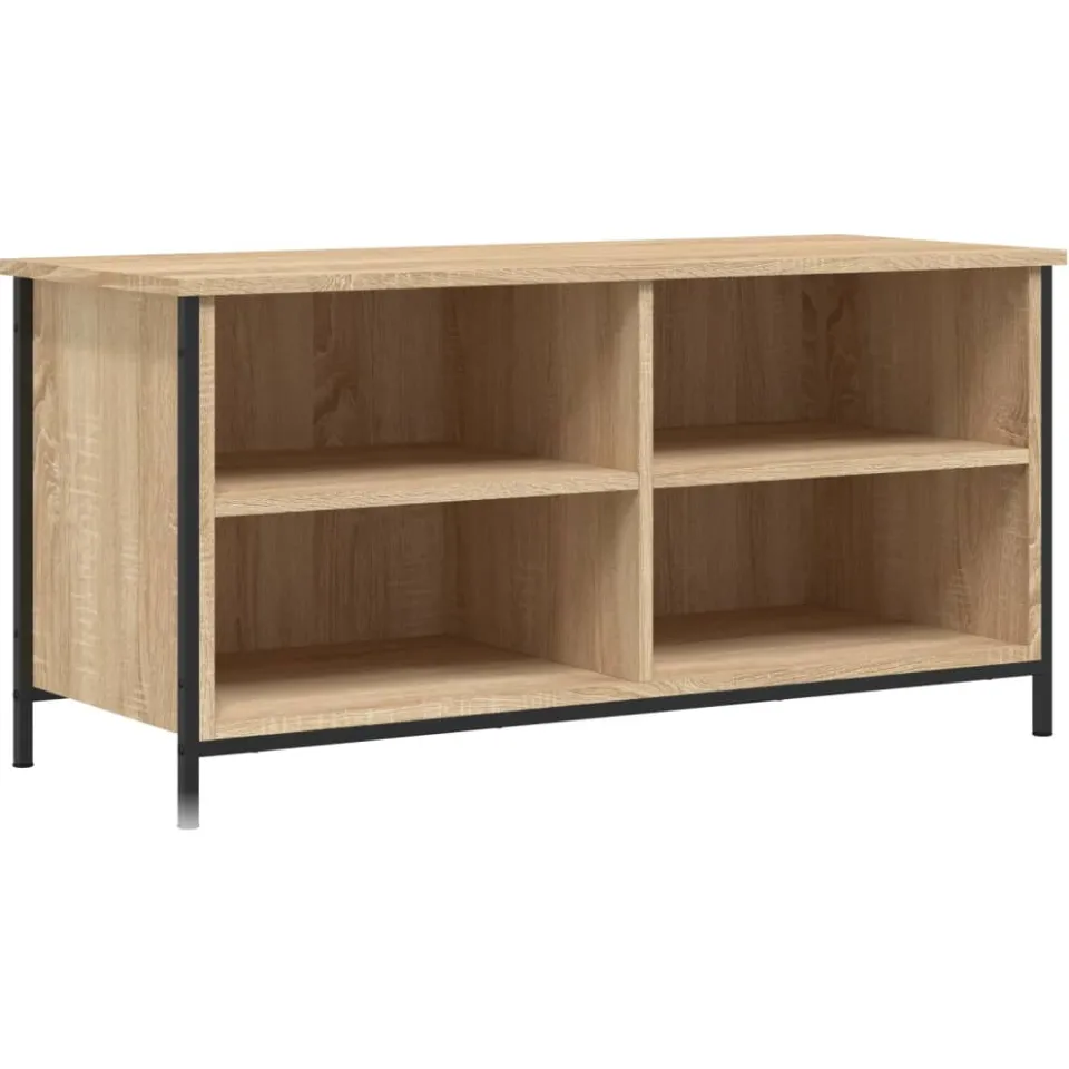 vidaXL Tv-meubel 100x40x50 cm bewerkt hout sonoma eikenkleurig, foto 3